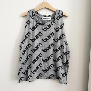 Burn Boot Camp Women's Grey Tank Top Small
